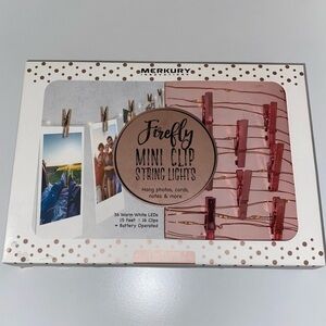 Firefly Rose Gold Mini Clip String Lights